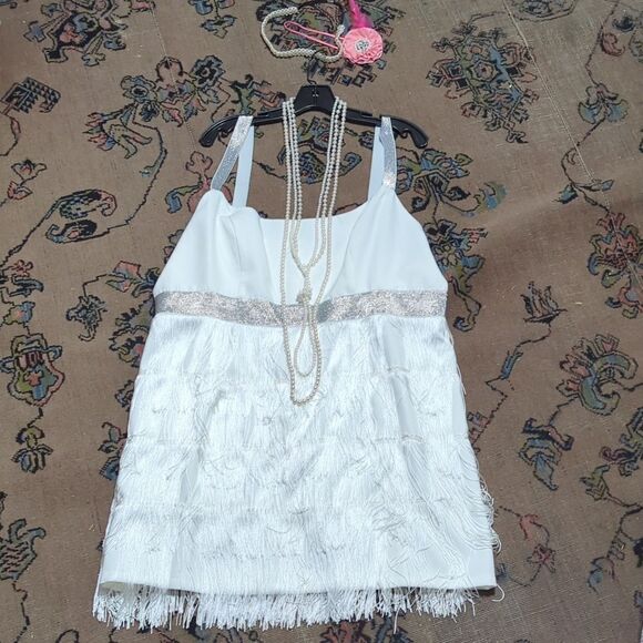 Plus sized Women's Sequin Fringe Dress Party Sexy Dress, Flapper, 1920s - Picture 1 of 5